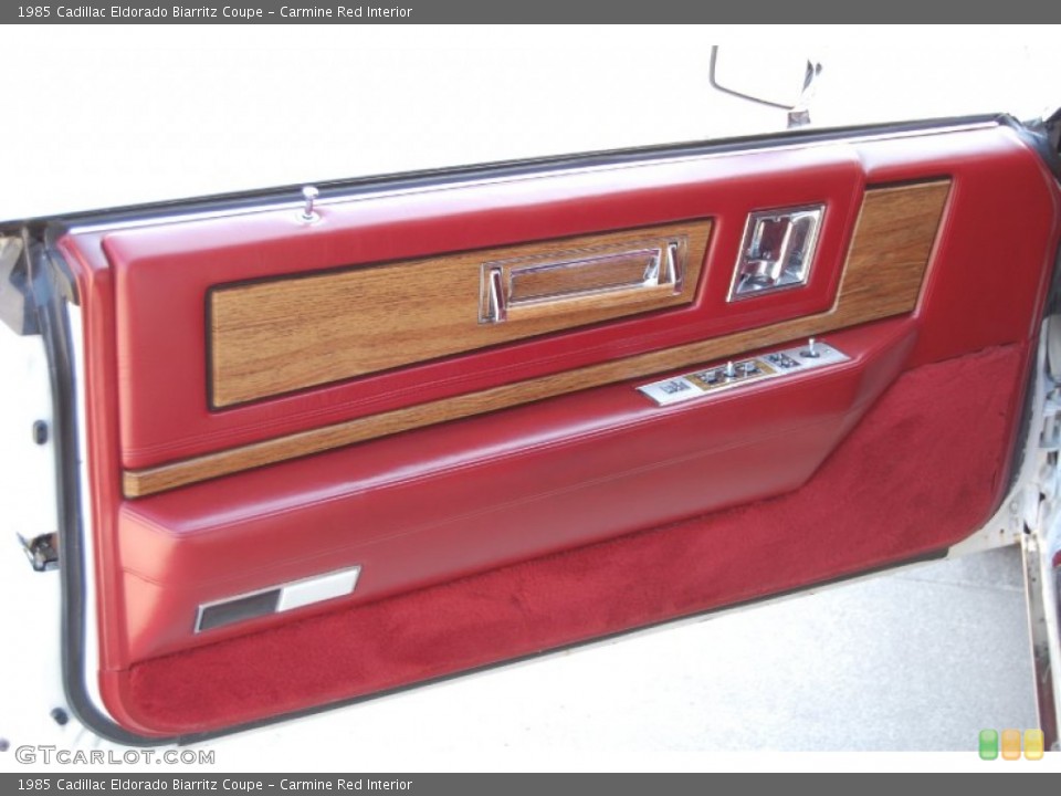 Carmine Red Interior Door Panel for the 1985 Cadillac Eldorado Biarritz Coupe #79735043