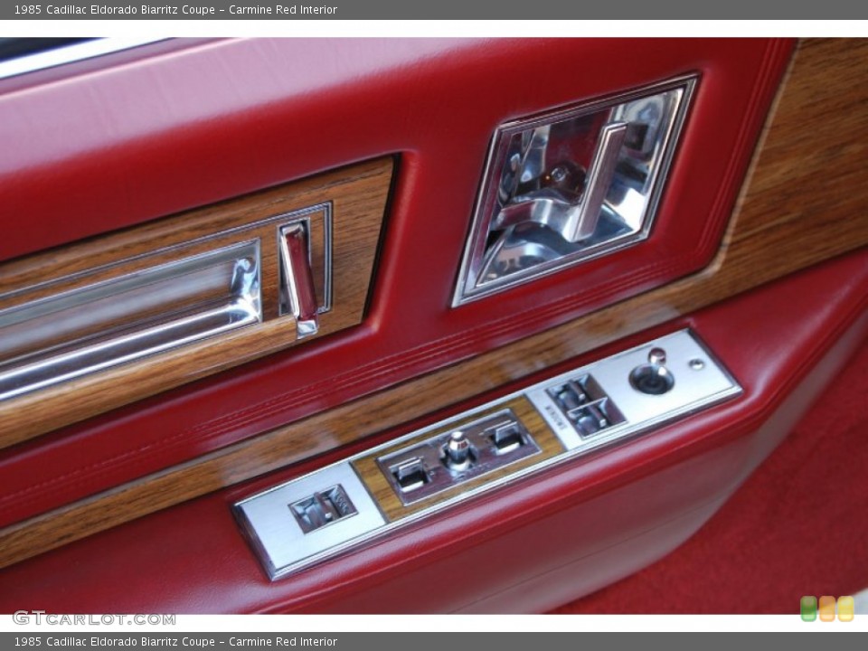 Carmine Red Interior Controls for the 1985 Cadillac Eldorado Biarritz Coupe #79735068