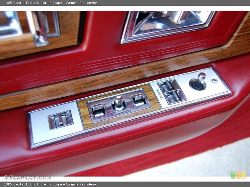 Carmine Red Interior Controls for the 1985 Cadillac Eldorado Biarritz Coupe #79735087