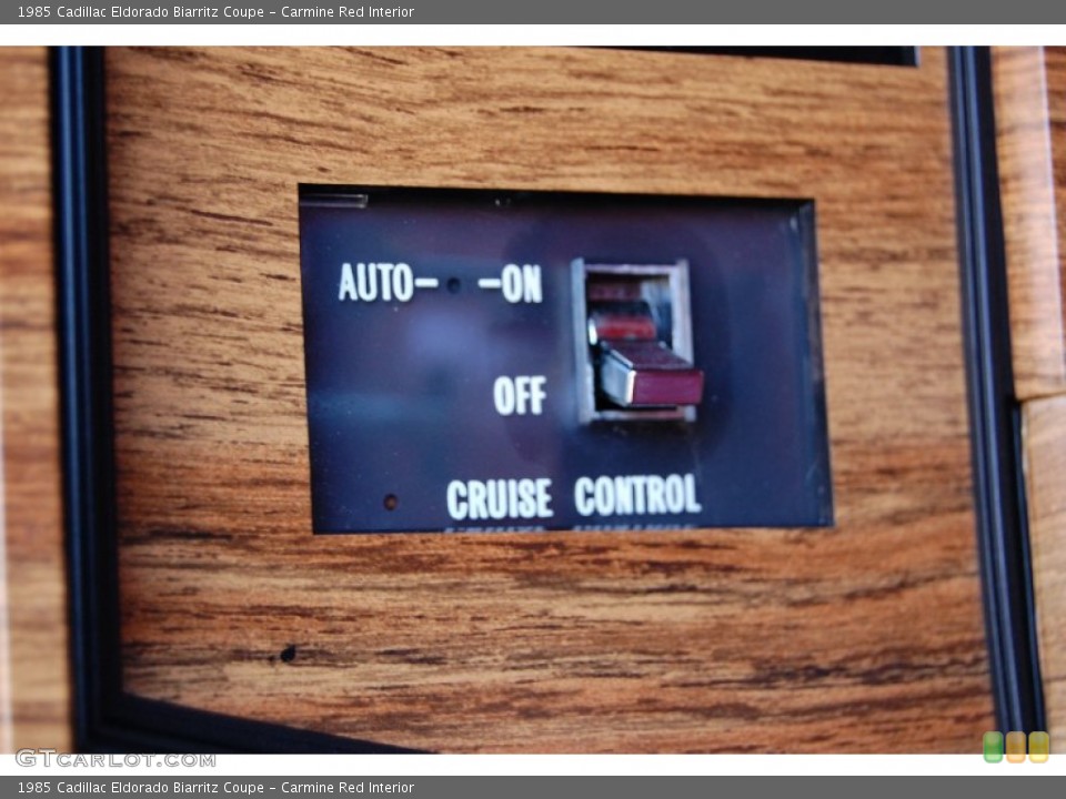 Carmine Red Interior Controls for the 1985 Cadillac Eldorado Biarritz Coupe #79735371