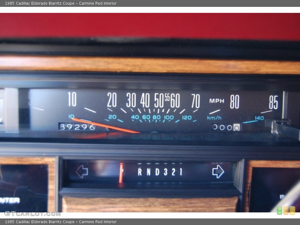 Carmine Red Interior Gauges for the 1985 Cadillac Eldorado Biarritz Coupe #79735394