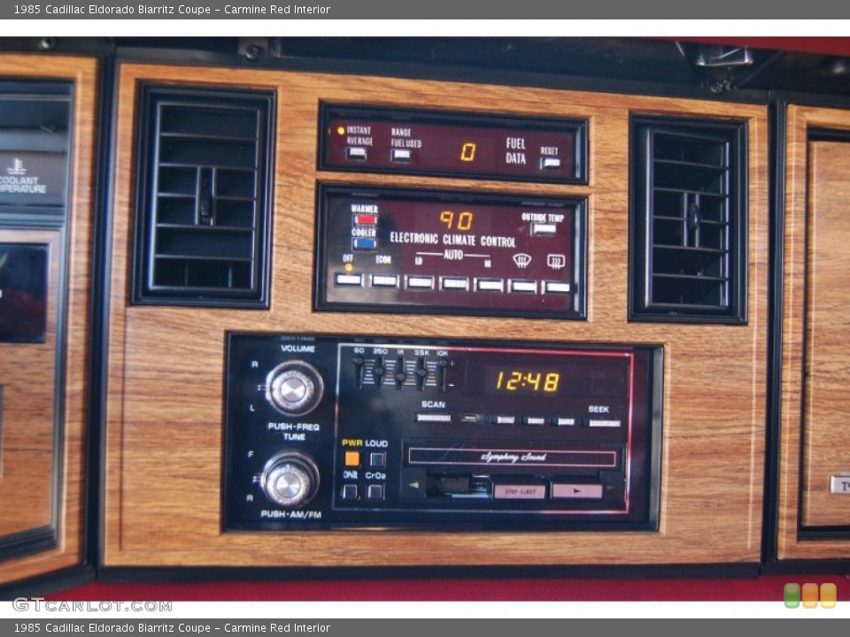 Carmine Red Interior Controls for the 1985 Cadillac Eldorado Biarritz Coupe #79735478