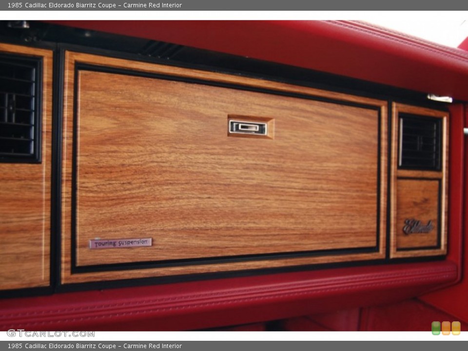Carmine Red Interior Dashboard for the 1985 Cadillac Eldorado Biarritz Coupe #79735551