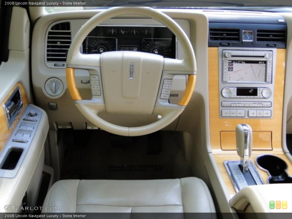 Stone Interior Steering Wheel for the 2008 Lincoln Navigator Luxury #79738582