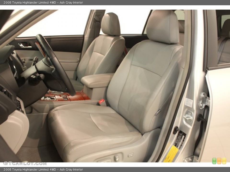 Ash Gray Interior Front Seat for the 2008 Toyota Highlander Limited 4WD #79739591