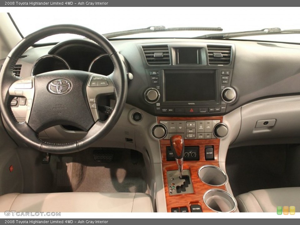 Ash Gray Interior Dashboard for the 2008 Toyota Highlander Limited 4WD #79740203