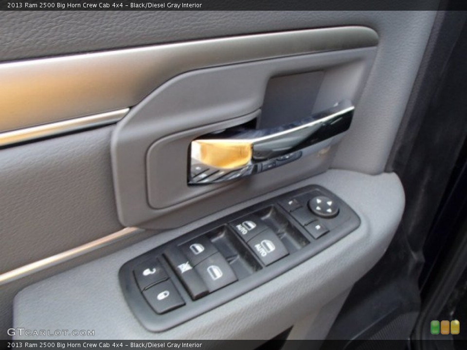 Black/Diesel Gray Interior Controls for the 2013 Ram 2500 Big Horn Crew Cab 4x4 #79740502
