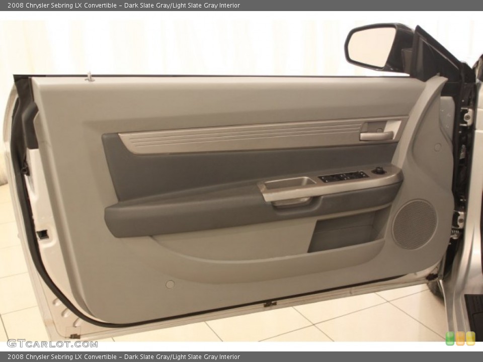 Dark Slate Gray/Light Slate Gray Interior Door Panel for the 2008 Chrysler Sebring LX Convertible #79740528