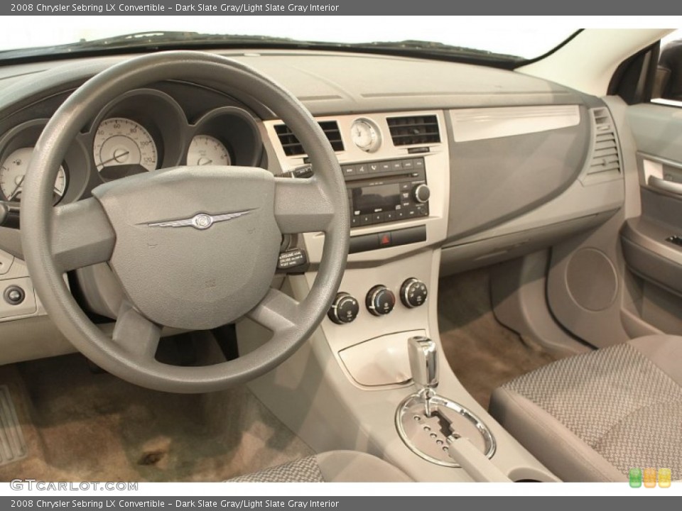 Dark Slate Gray/Light Slate Gray Interior Dashboard for the 2008 Chrysler Sebring LX Convertible #79740582