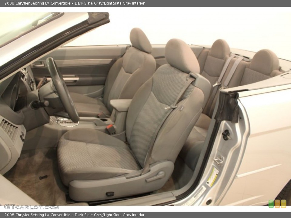 Dark Slate Gray/Light Slate Gray Interior Photo for the 2008 Chrysler Sebring LX Convertible #79740643