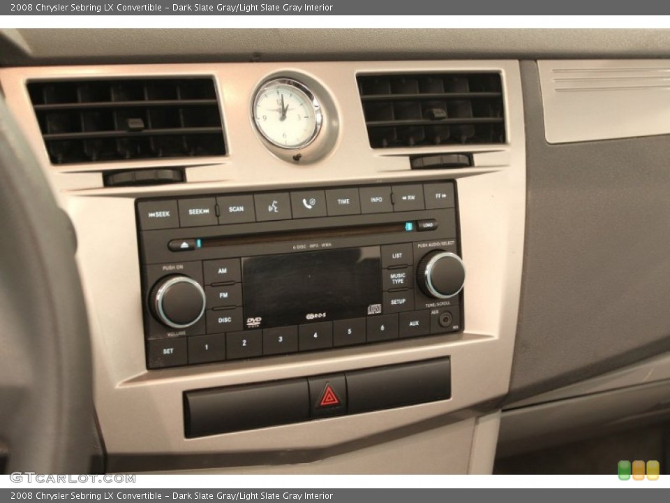 Dark Slate Gray/Light Slate Gray Interior Audio System for the 2008 Chrysler Sebring LX Convertible #79740686