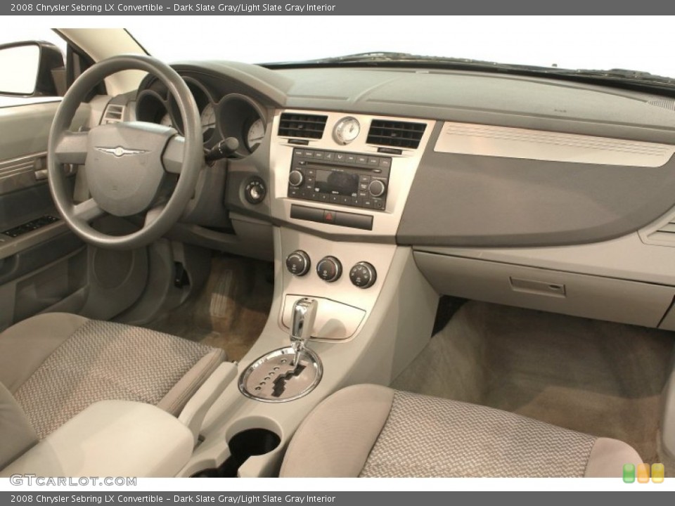 Dark Slate Gray/Light Slate Gray Interior Dashboard for the 2008 Chrysler Sebring LX Convertible #79740728