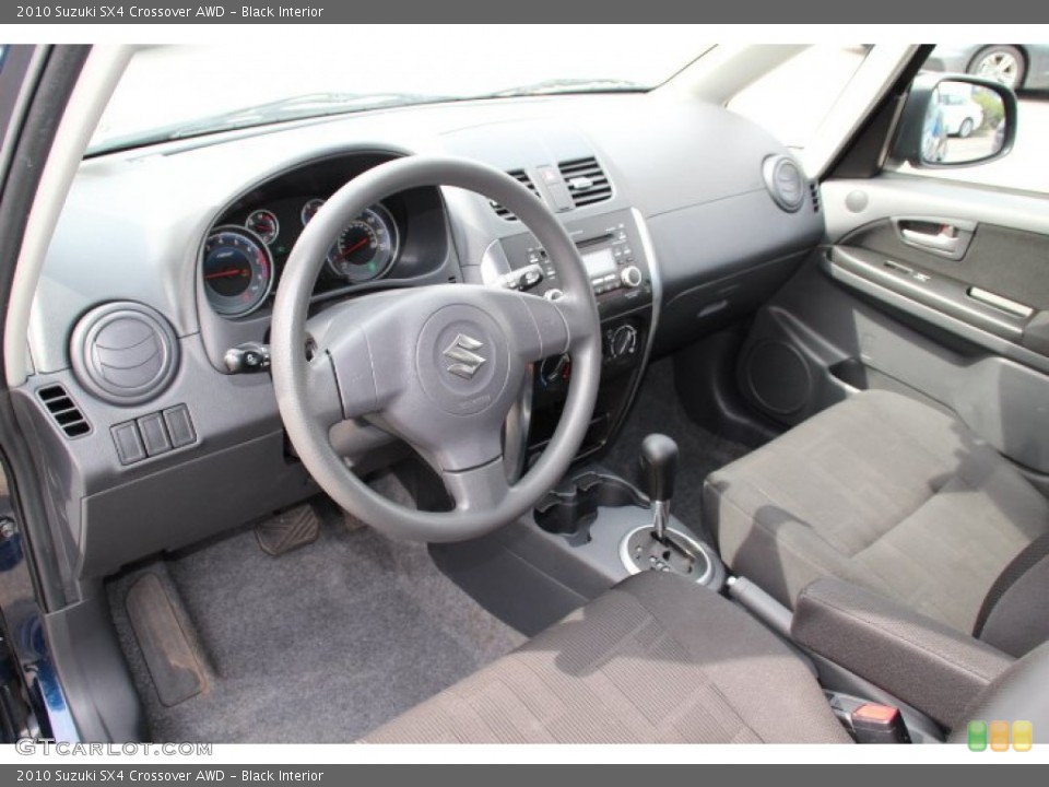 Black 2010 Suzuki SX4 Interiors
