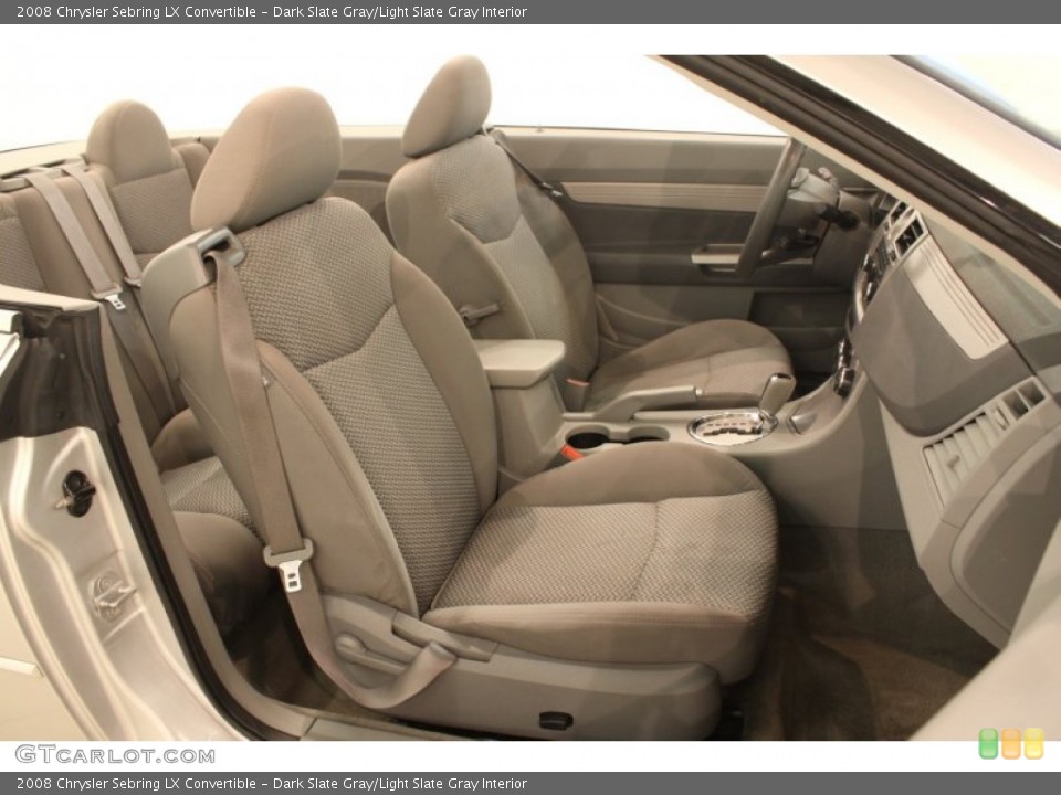 Dark Slate Gray/Light Slate Gray Interior Photo for the 2008 Chrysler Sebring LX Convertible #79740750