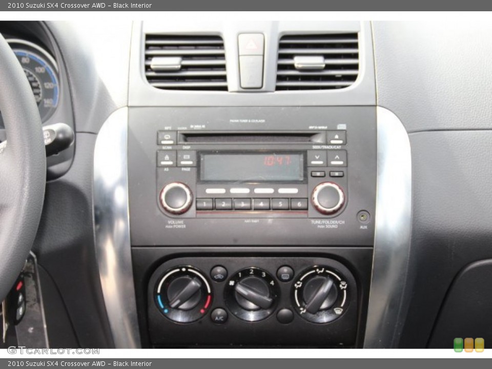 Black Interior Controls for the 2010 Suzuki SX4 Crossover AWD #79740791