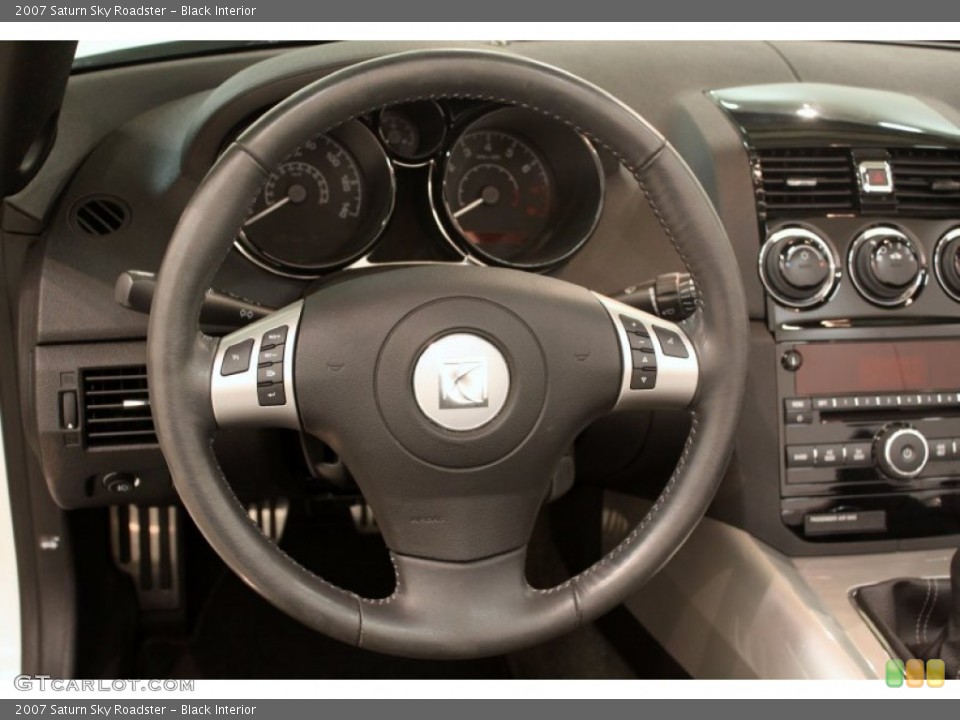 Black Interior Steering Wheel for the 2007 Saturn Sky Roadster #79741301