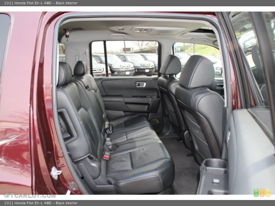 Black Interior Rear Seat for the 2011 Honda Pilot EX-L 4WD #79741486