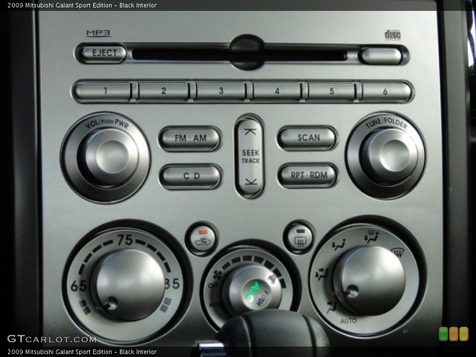 Black Interior Controls for the 2009 Mitsubishi Galant Sport Edition #79741717