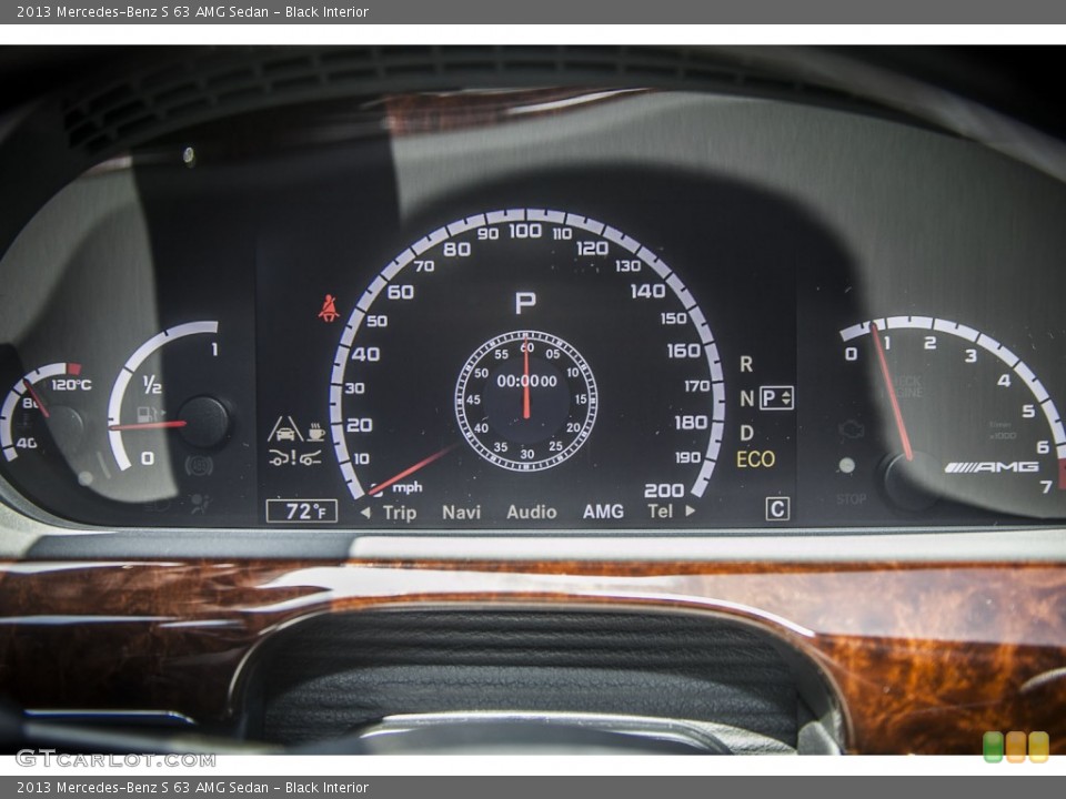 Black Interior Gauges for the 2013 Mercedes-Benz S 63 AMG Sedan #79743083