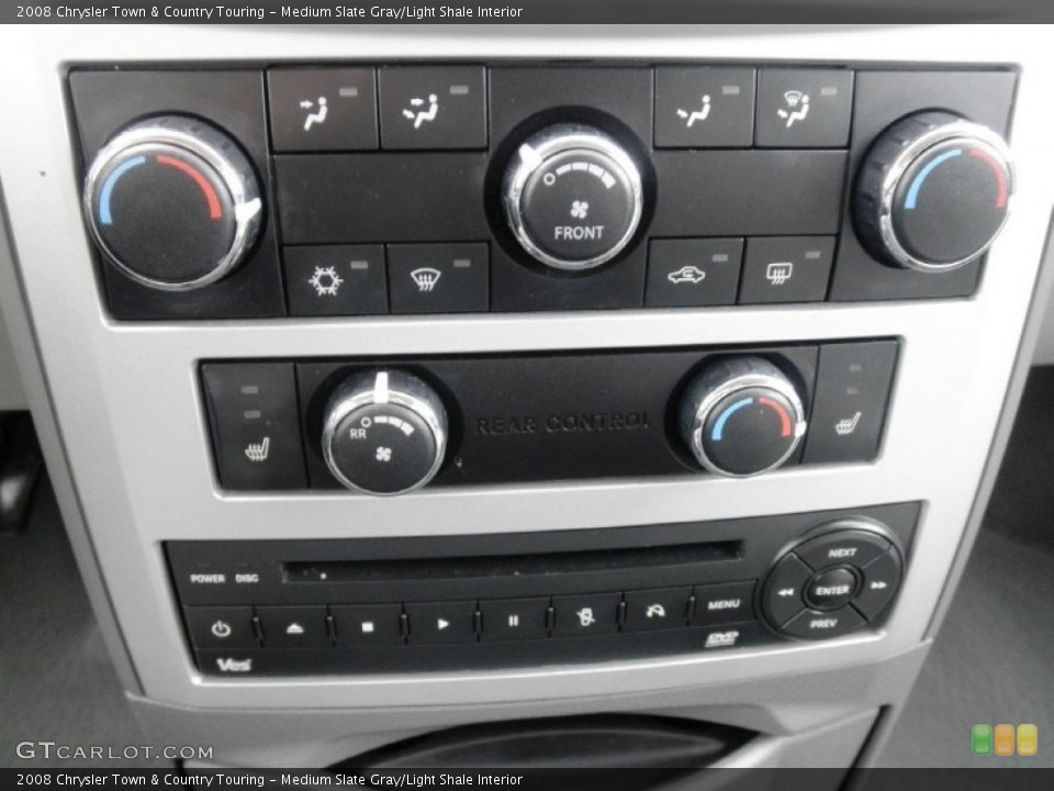 Medium Slate Gray/Light Shale Interior Controls for the 2008 Chrysler Town & Country Touring #79743687