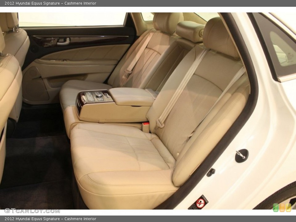 Cashmere Interior Rear Seat for the 2012 Hyundai Equus Signature #79744081