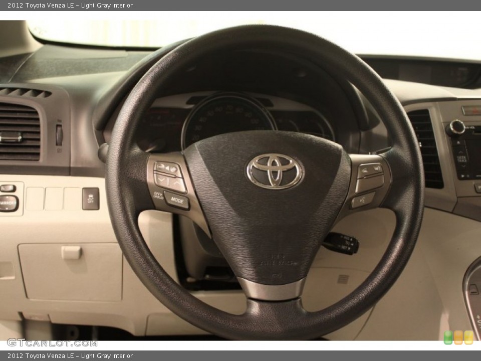Light Gray Interior Steering Wheel for the 2012 Toyota Venza LE #79744477