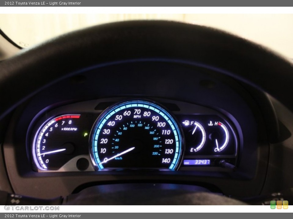 Light Gray Interior Gauges for the 2012 Toyota Venza LE #79744503