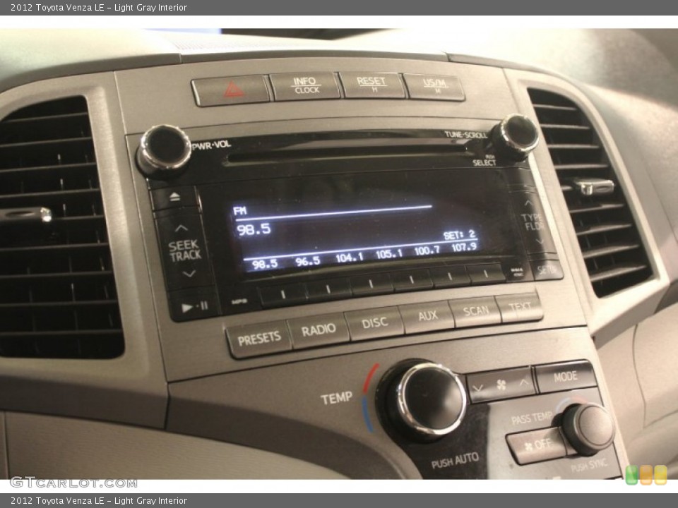Light Gray Interior Audio System for the 2012 Toyota Venza LE #79744559