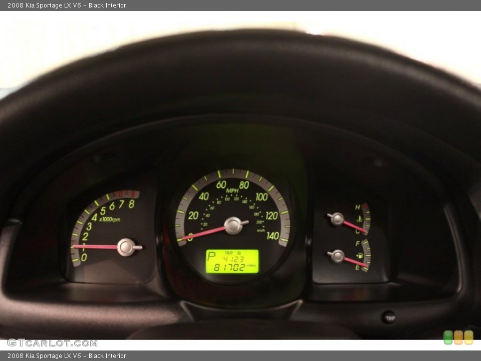 Black Interior Gauges for the 2008 Kia Sportage LX V6 #79744931