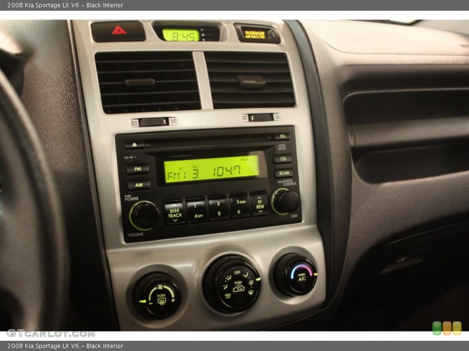 Black Interior Controls for the 2008 Kia Sportage LX V6 #79744954