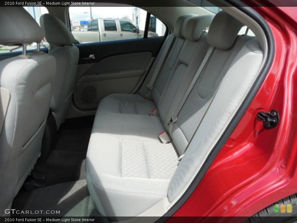 Medium Light Stone Interior Rear Seat for the 2010 Ford Fusion SE #79745067