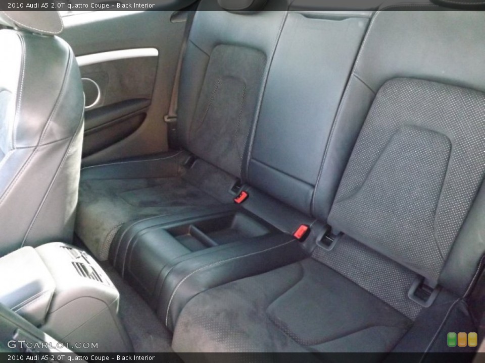 Black Interior Rear Seat for the 2010 Audi A5 2.0T quattro Coupe #79745237
