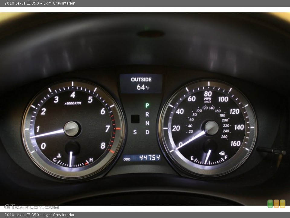 Light Gray Interior Gauges for the 2010 Lexus ES 350 #79745442