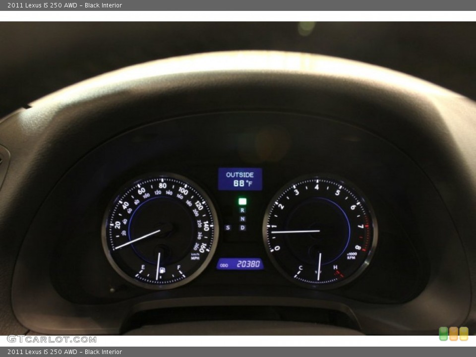 Black Interior Gauges for the 2011 Lexus IS 250 AWD #79746476