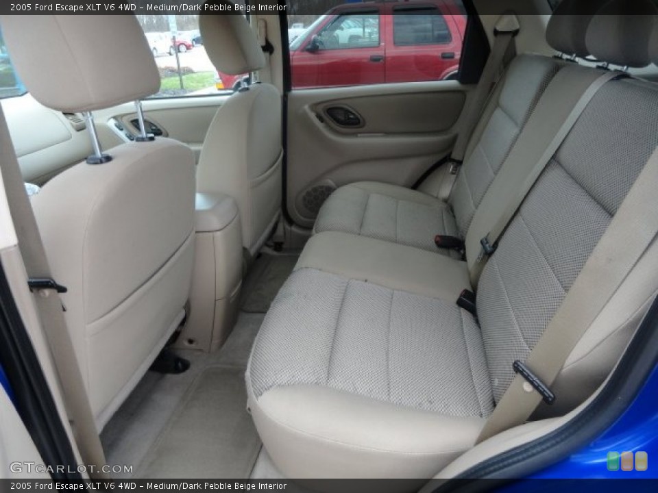 Medium/Dark Pebble Beige Interior Rear Seat for the 2005 Ford Escape XLT V6 4WD #79747832