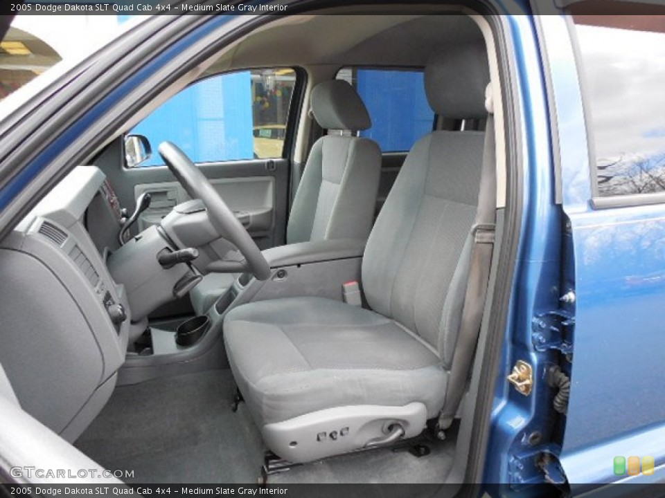 Medium Slate Gray Interior Photo for the 2005 Dodge Dakota SLT Quad Cab 4x4 #79747868