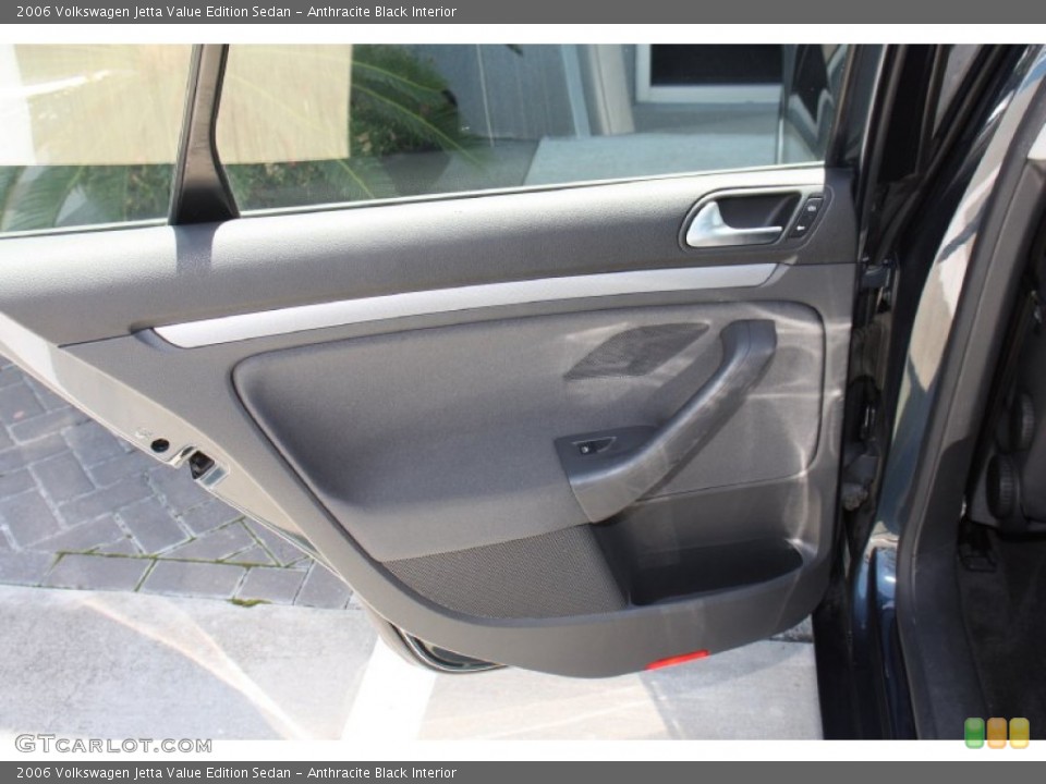 Anthracite Black Interior Door Panel for the 2006 Volkswagen Jetta Value Edition Sedan #79747940