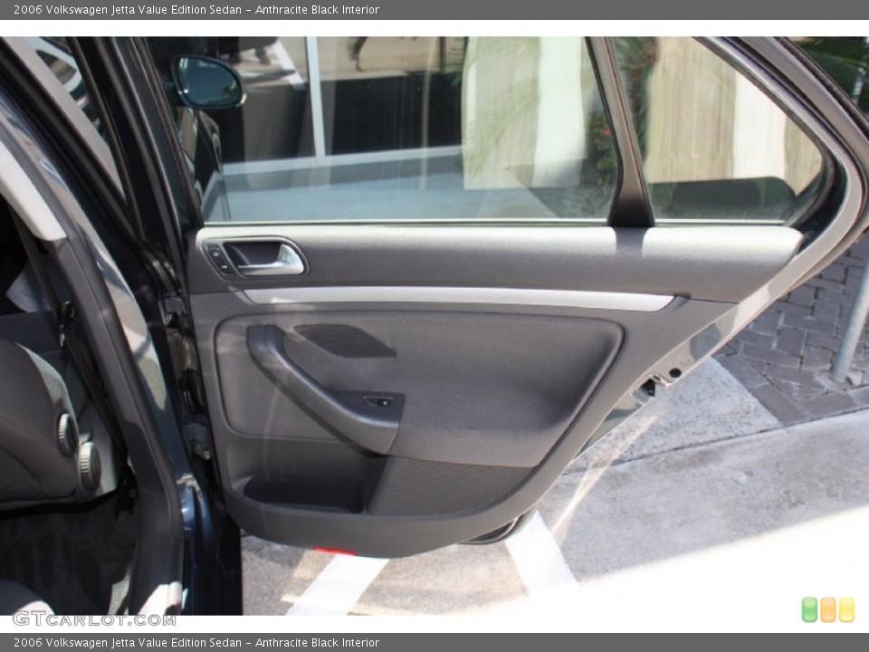 Anthracite Black Interior Door Panel for the 2006 Volkswagen Jetta Value Edition Sedan #79747987