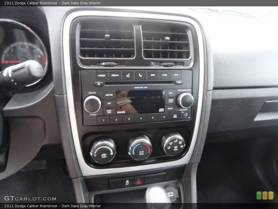 Dark Slate Gray Interior Controls for the 2011 Dodge Caliber Mainstreet #79748181