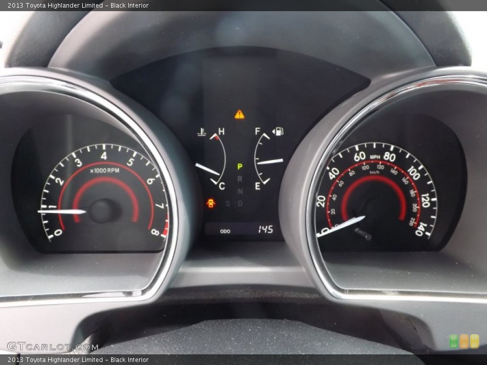 Black Interior Gauges for the 2013 Toyota Highlander Limited #79748545