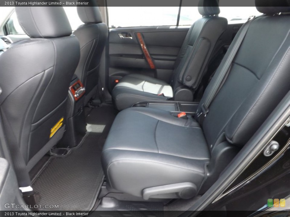 Black Interior Rear Seat for the 2013 Toyota Highlander Limited #79748649