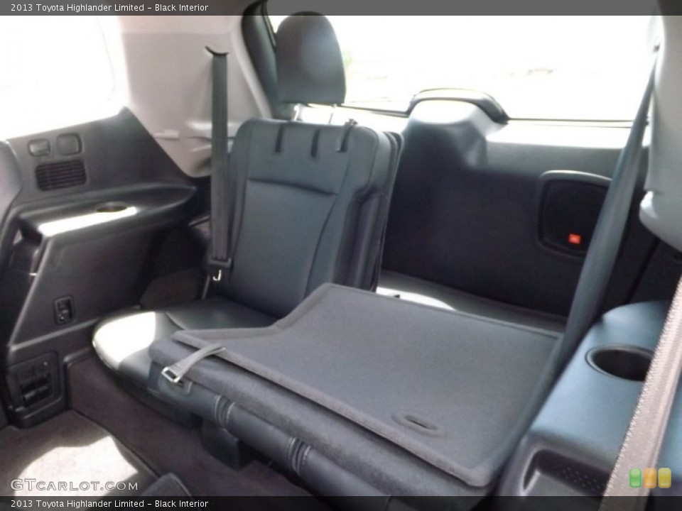 Black Interior Rear Seat for the 2013 Toyota Highlander Limited #79748674