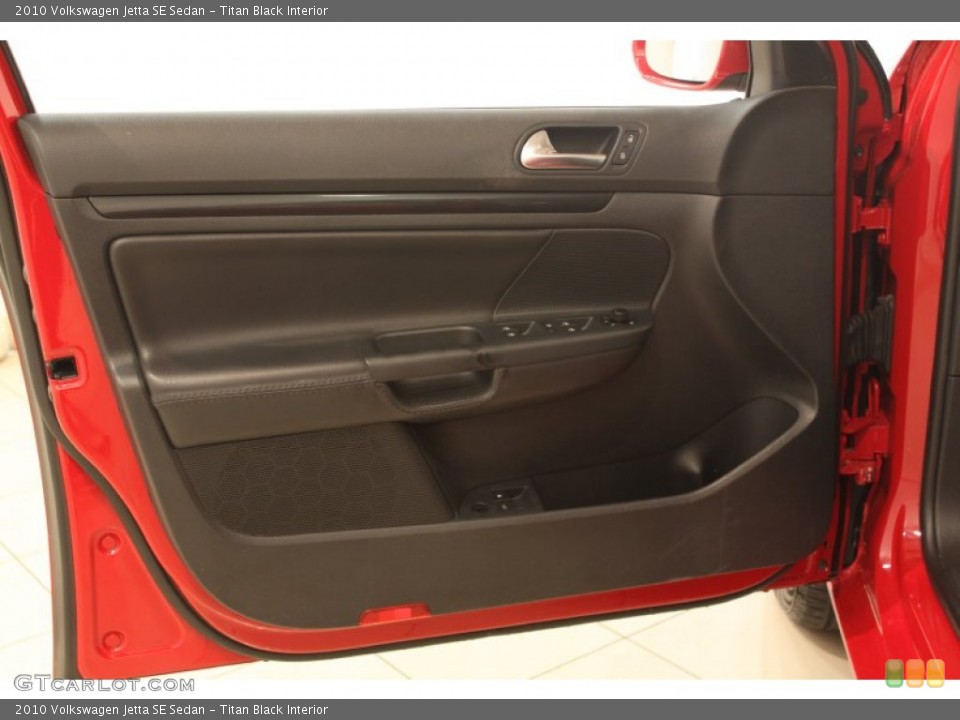 Titan Black Interior Door Panel for the 2010 Volkswagen Jetta SE Sedan #79749715