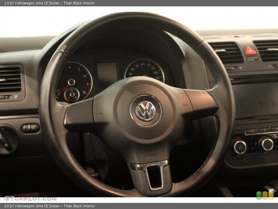 Titan Black Interior Steering Wheel for the 2010 Volkswagen Jetta SE Sedan #79749768
