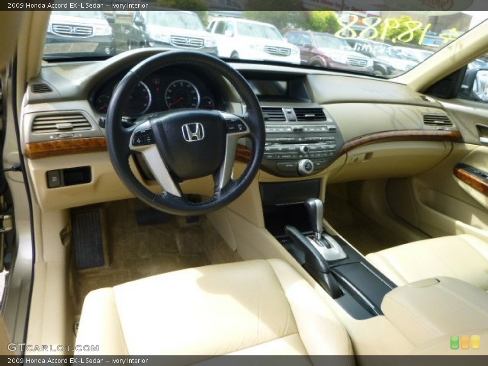 Ivory Interior Prime Interior for the 2009 Honda Accord EX-L Sedan #79749911