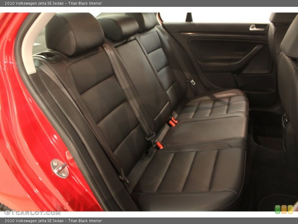 Titan Black Interior Rear Seat for the 2010 Volkswagen Jetta SE Sedan #79750006