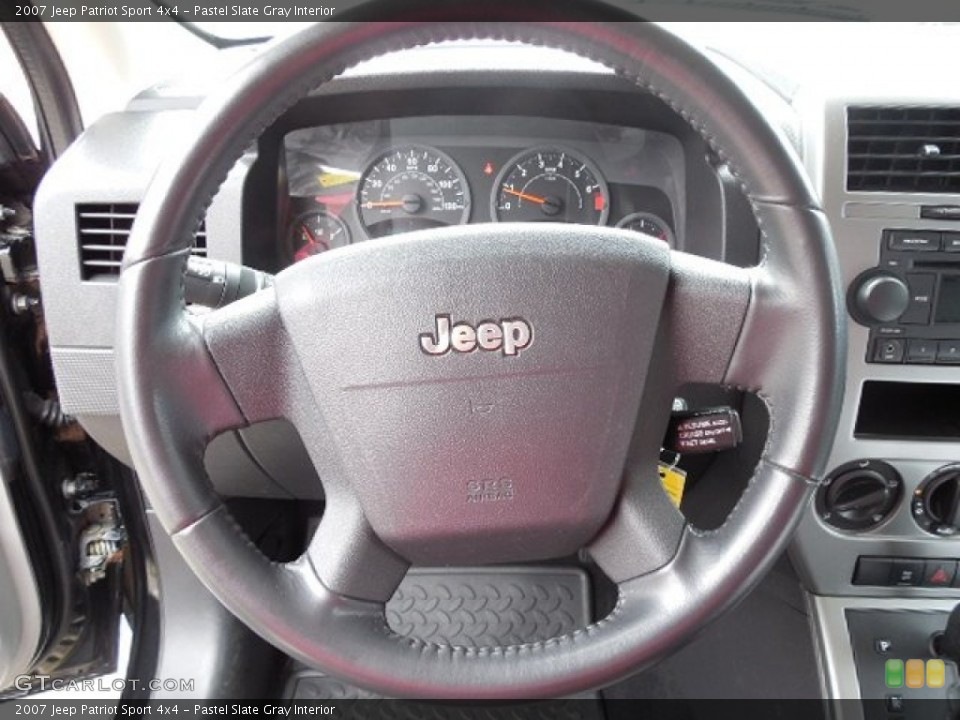 Pastel Slate Gray Interior Steering Wheel for the 2007 Jeep Patriot Sport 4x4 #79750051