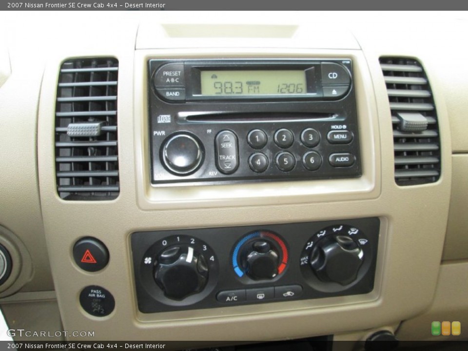 Desert Interior Dashboard for the 2007 Nissan Frontier SE Crew Cab 4x4 #79750724