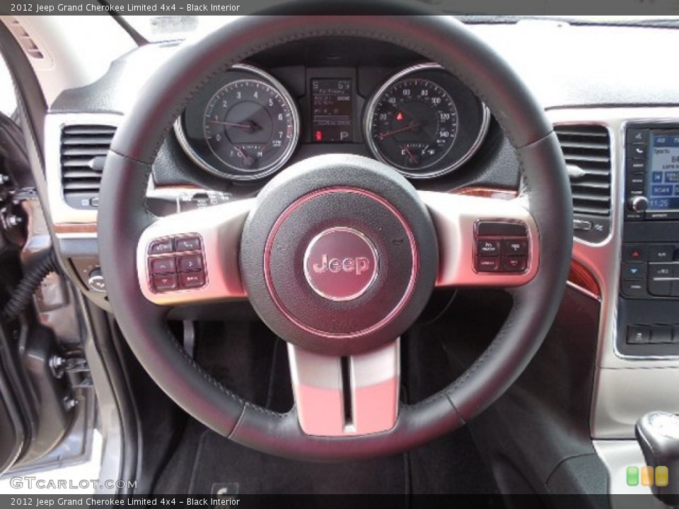 Black Interior Steering Wheel for the 2012 Jeep Grand Cherokee Limited 4x4 #79750877