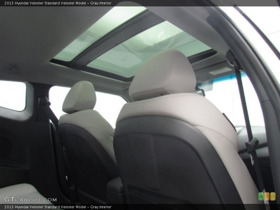 Gray Interior Sunroof for the 2013 Hyundai Veloster  #79752165